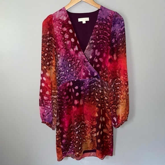 Erin by Erin Fetherston Print Long Sleeve Dress - Picture 1 of 7